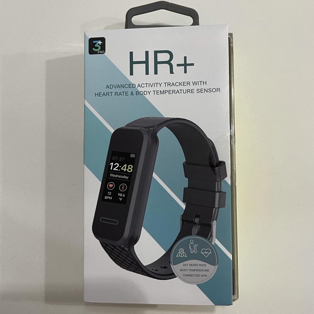 NEW HR+ 3+ Pro wrist Fitness Tracker